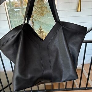 Saint Laurent YSL Black Medium Y Tote